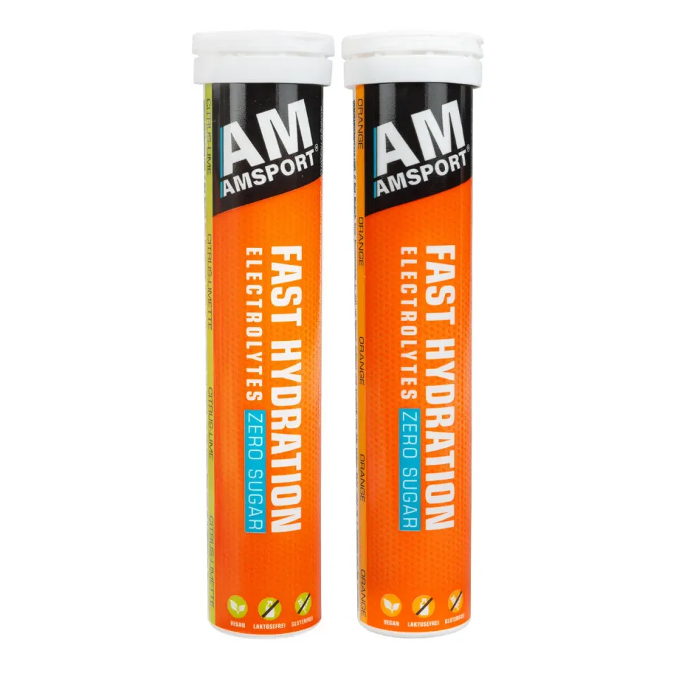 AMSPORT Fast Hydration 20 Brausetabletten Orange zuckerfrei