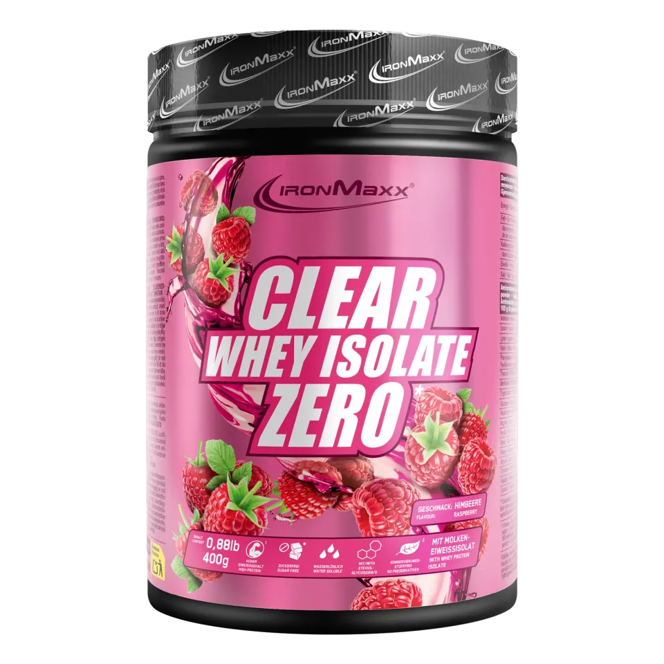 Iron Maxx Clear Whey Isolate ZERO 400g Raspberry zuckerfrei