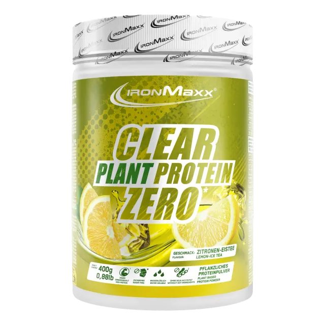 Iron Maxx Clear Plant Protein ZERO 400g Lemon Ice Tea vegan