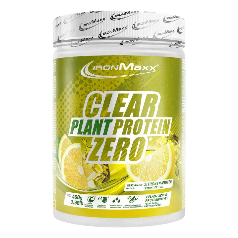 Iron Maxx Clear Plant Protein ZERO 400g Lemon Ice Tea vegan