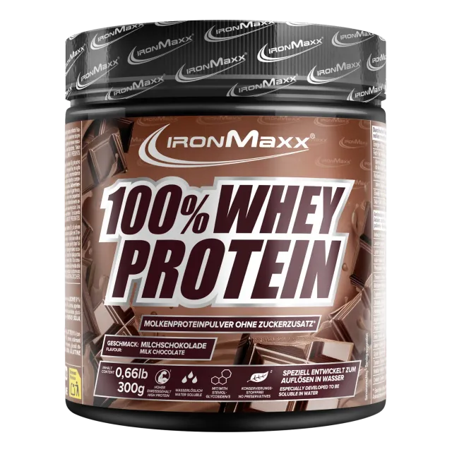 Iron Maxx 100% Whey Protein Milchschokolade Proteinpulver 300g
