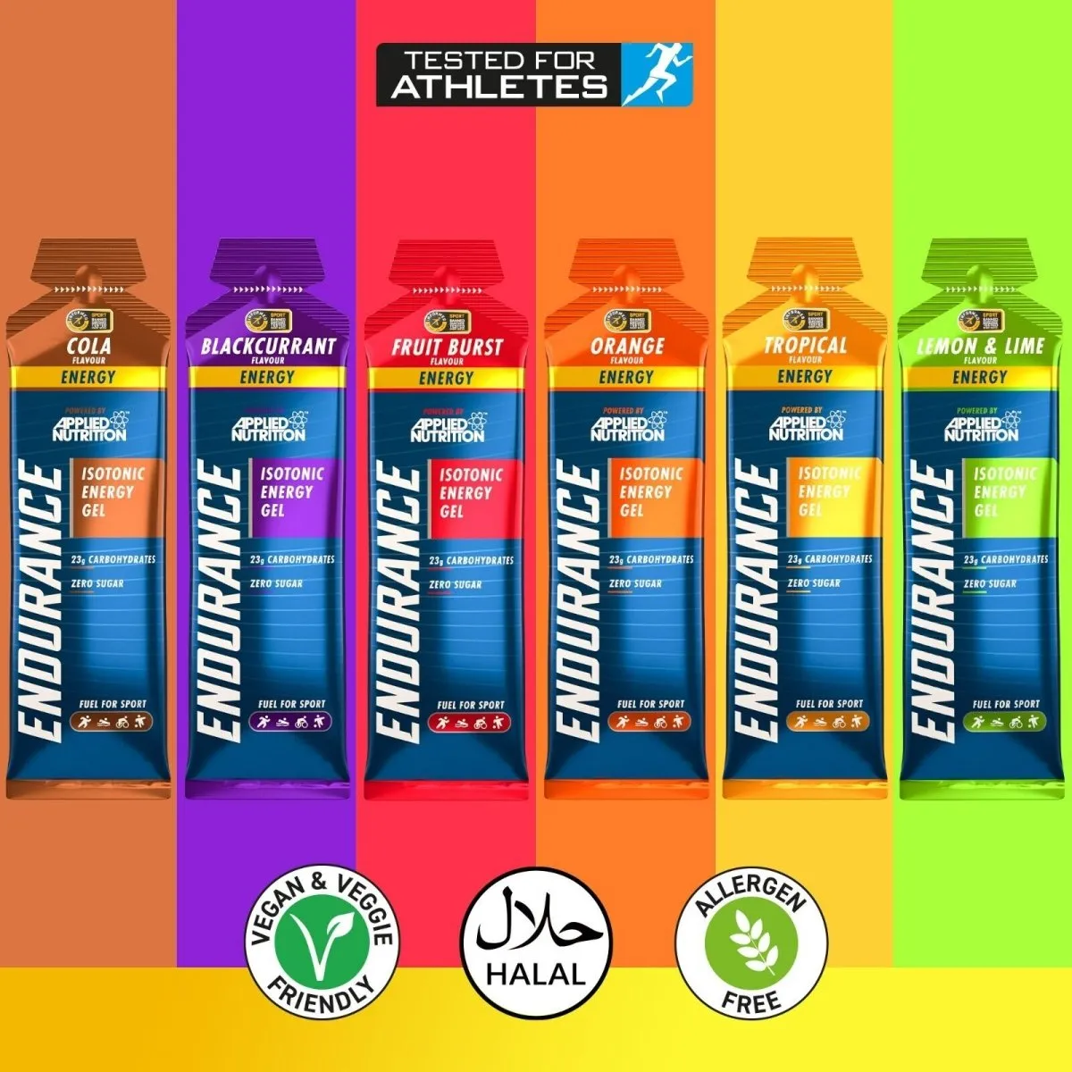 Applied Nutrition Endurance Energy Gel 6er Box zuckerfrei