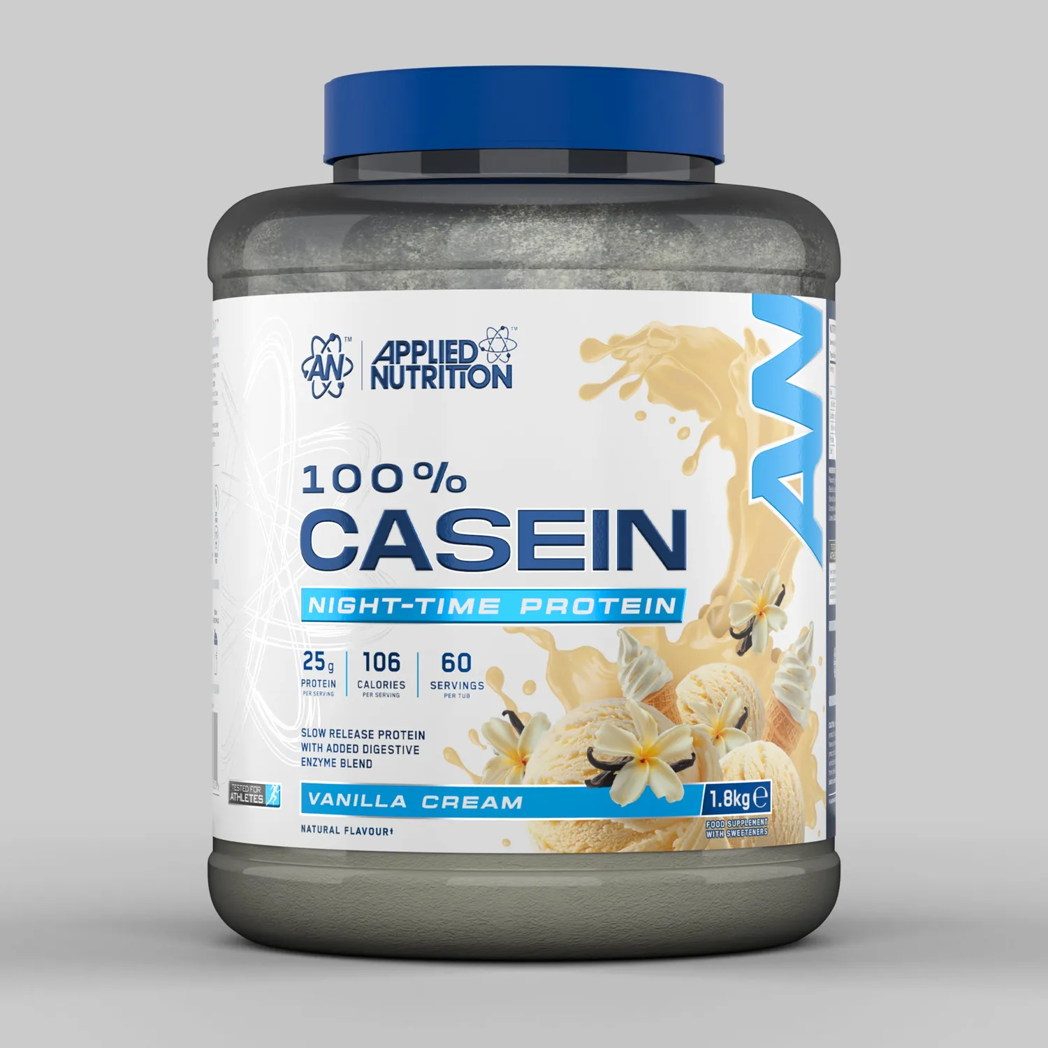 Applied Nutrition Casein Pulver Schoko 1,8kg Nacht-Protein