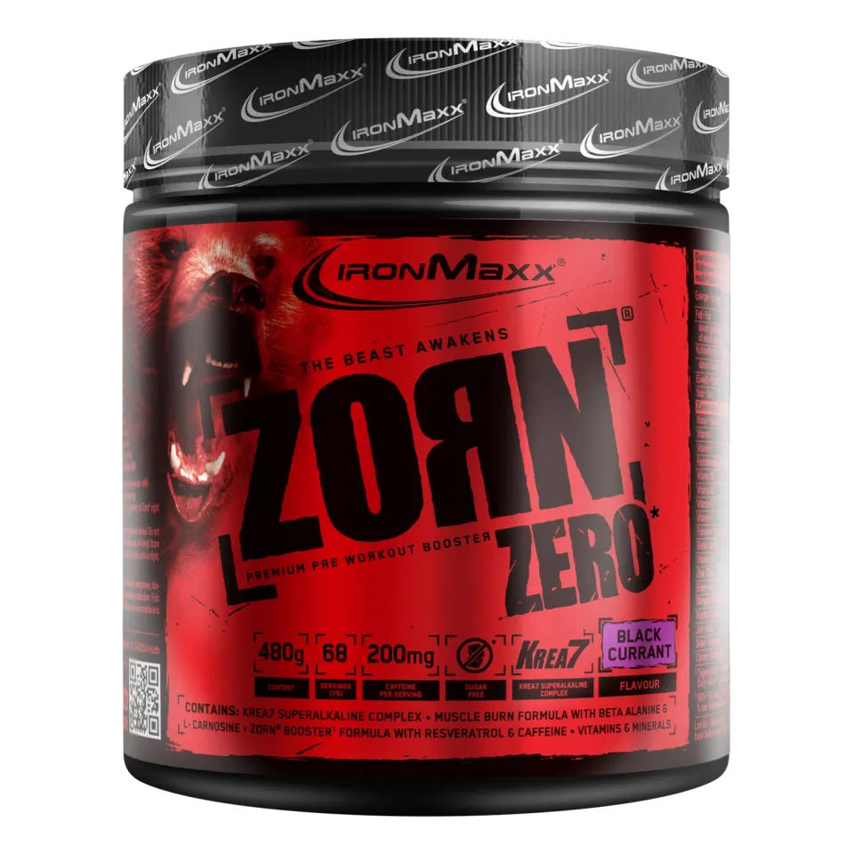 Iron Maxx Zorn® Pulver Trainingsbooster Johannisbeere 480 g Koffein