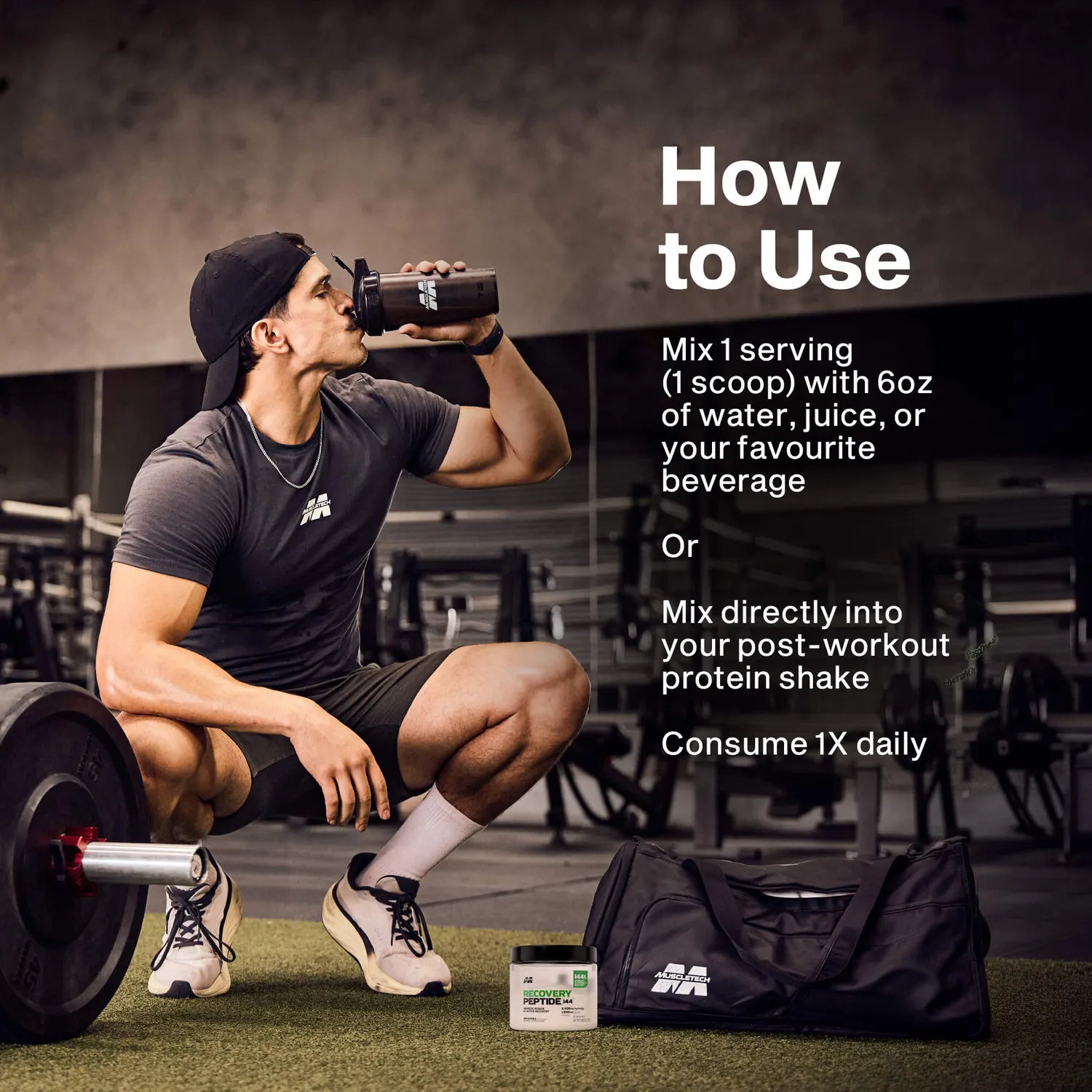 MuscleTech Recovery Peptide 144 Supplement PeptiStrong HMB