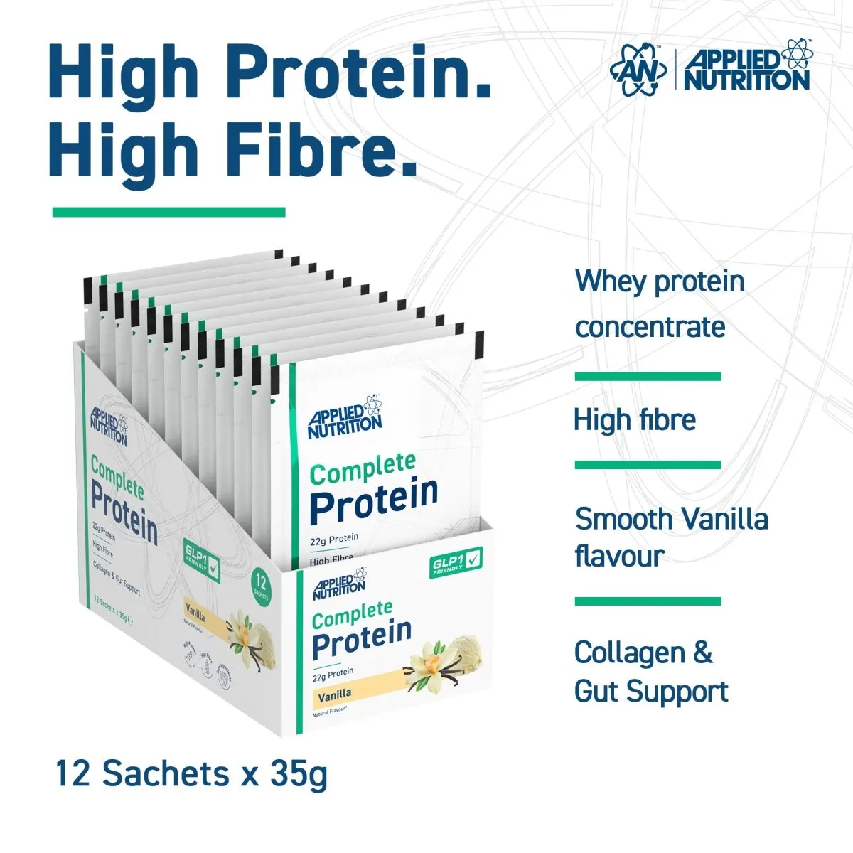Applied Nutrition Complete Protein Shake Vanille Einzelsachet Whey