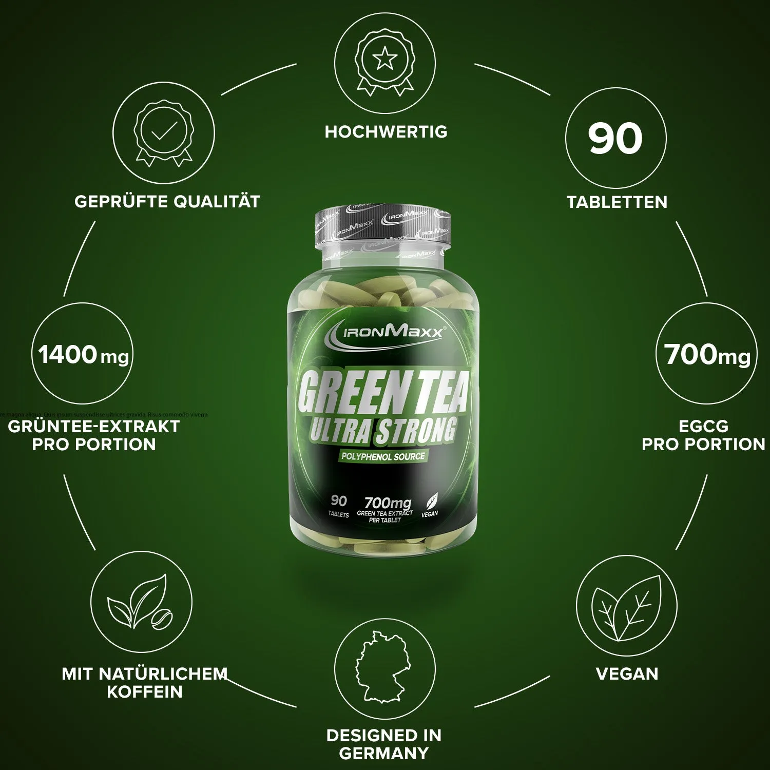 Iron Maxx Ultra Strong Green Tea Tabletten 90 Grüntee