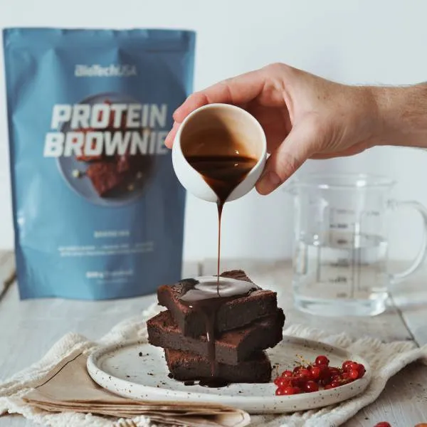 BioTechUSA Protein Brownie Basispulver Proteinbackmischung 600 g