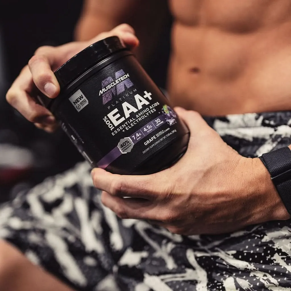 MuscleTech Platinum 100% EAA+ Aminosäurenpulver Fruit Punch Grape