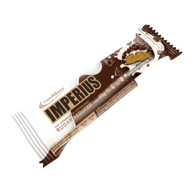 Iron Maxx Imperius 45g Proteinriegel Cookies & Cream zuckerreduziert