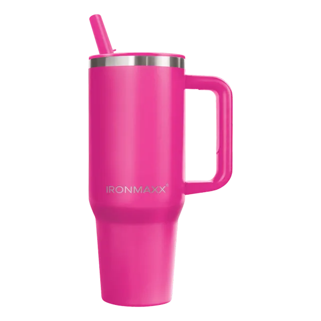 Iron Maxx Cup V4.0 Thermobecher Active Pink 1200 ml isoliert