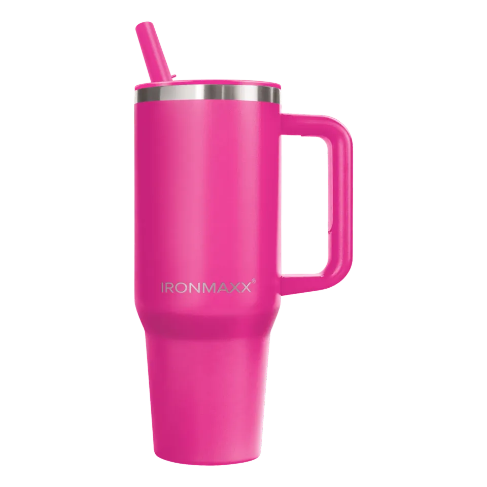 Iron Maxx Cup V4.0 Thermobecher Active Pink 1200 ml isoliert