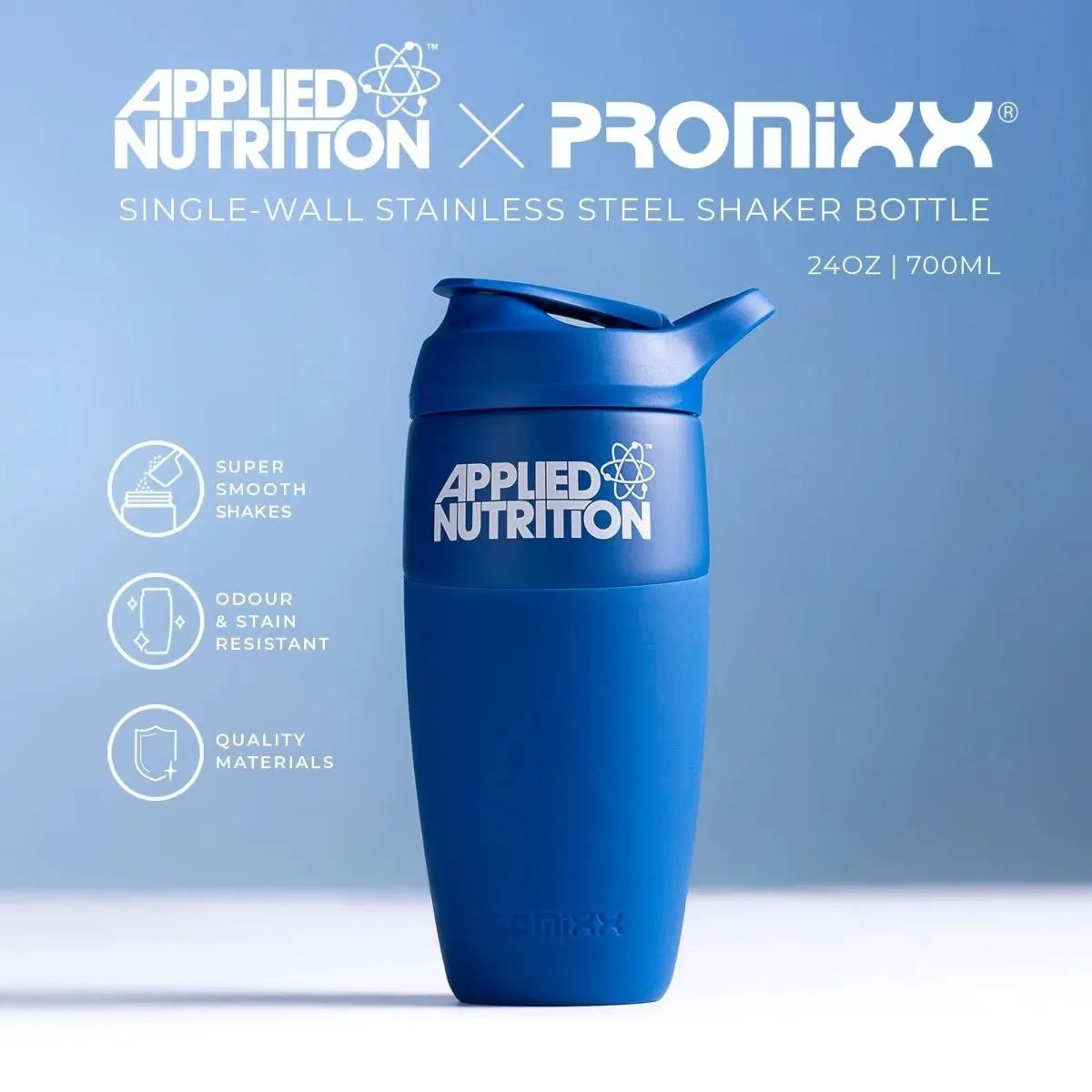 Applied Nutrition Edelstahl-Shaker 750ml für kalte Shakes