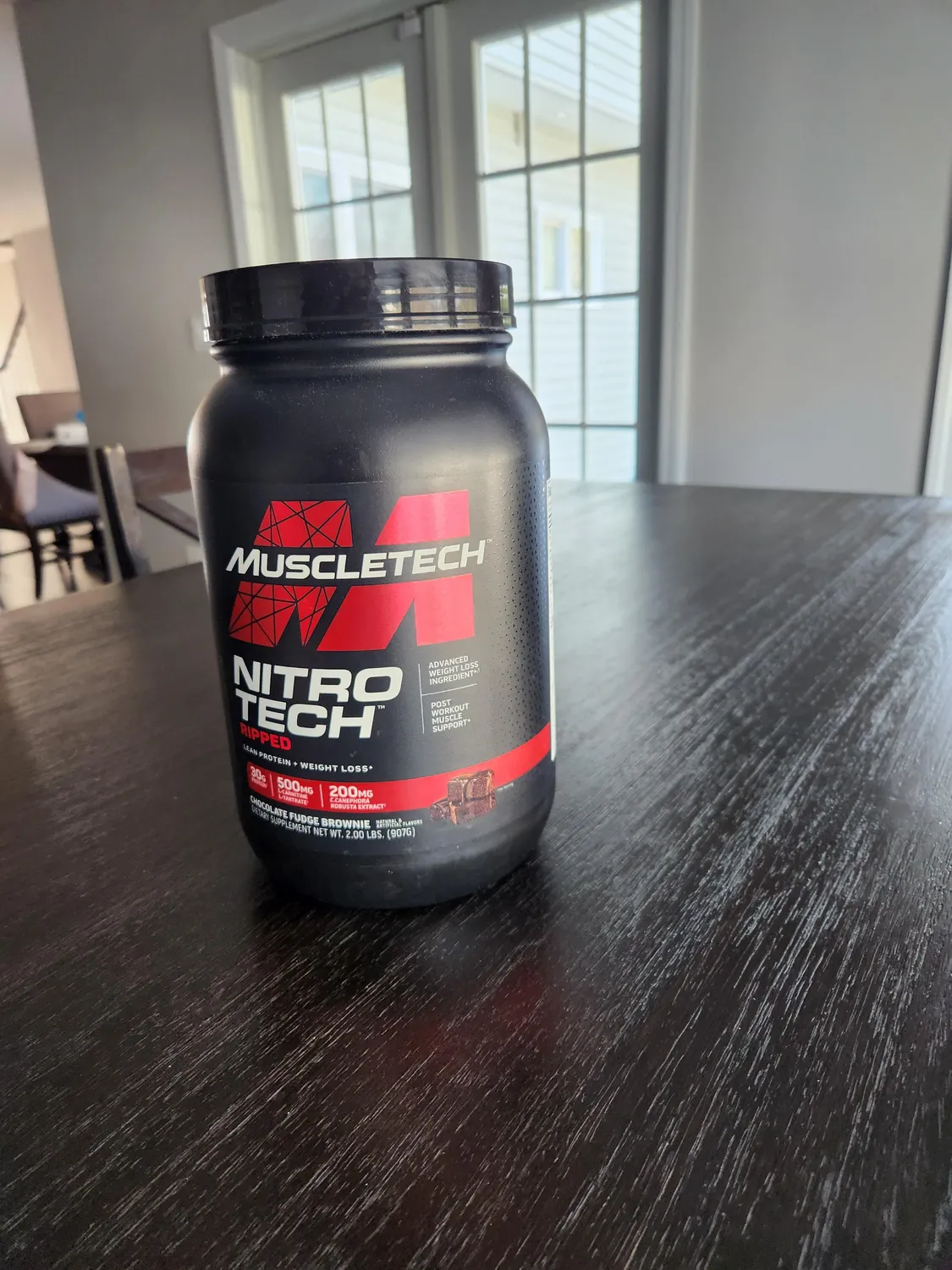 MuscleTech Nitro-Tech Ripped Proteinpulver 2 lb mit Whey-Isolat