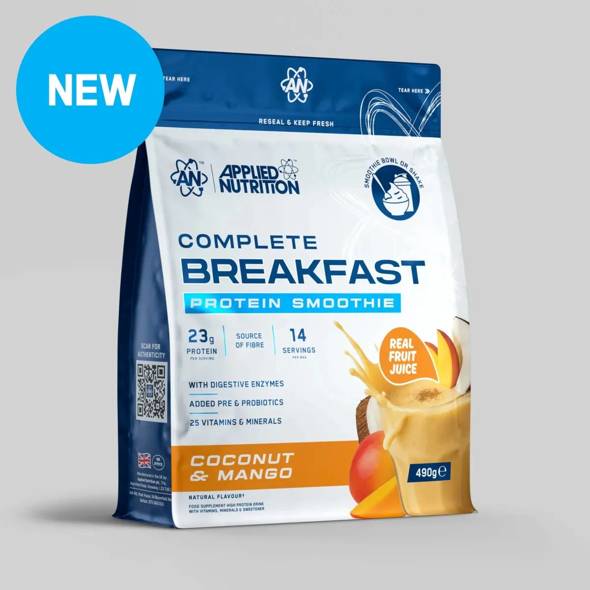 Applied Nutrition Complete Breakfast Protein Shake Apfel Zimt 14 Port.