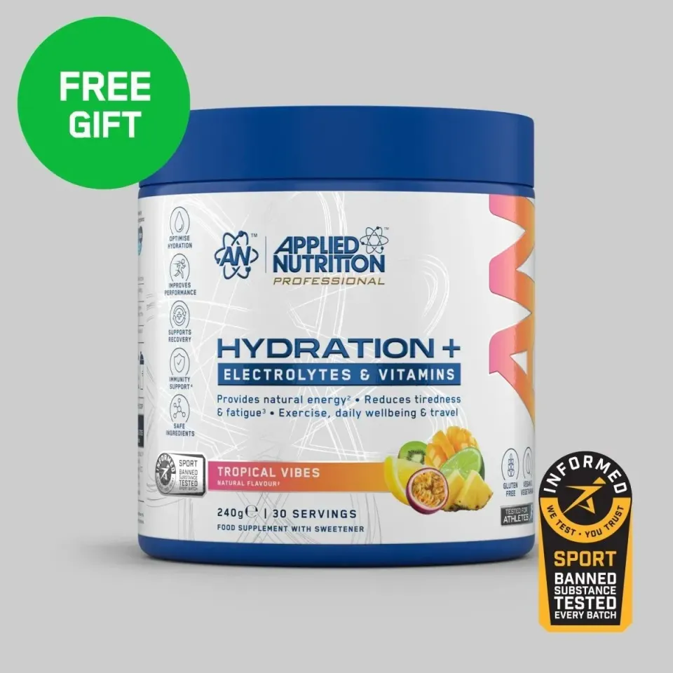 Applied Nutrition Hydration+ Elektrolytpulver Erdbeere 240g