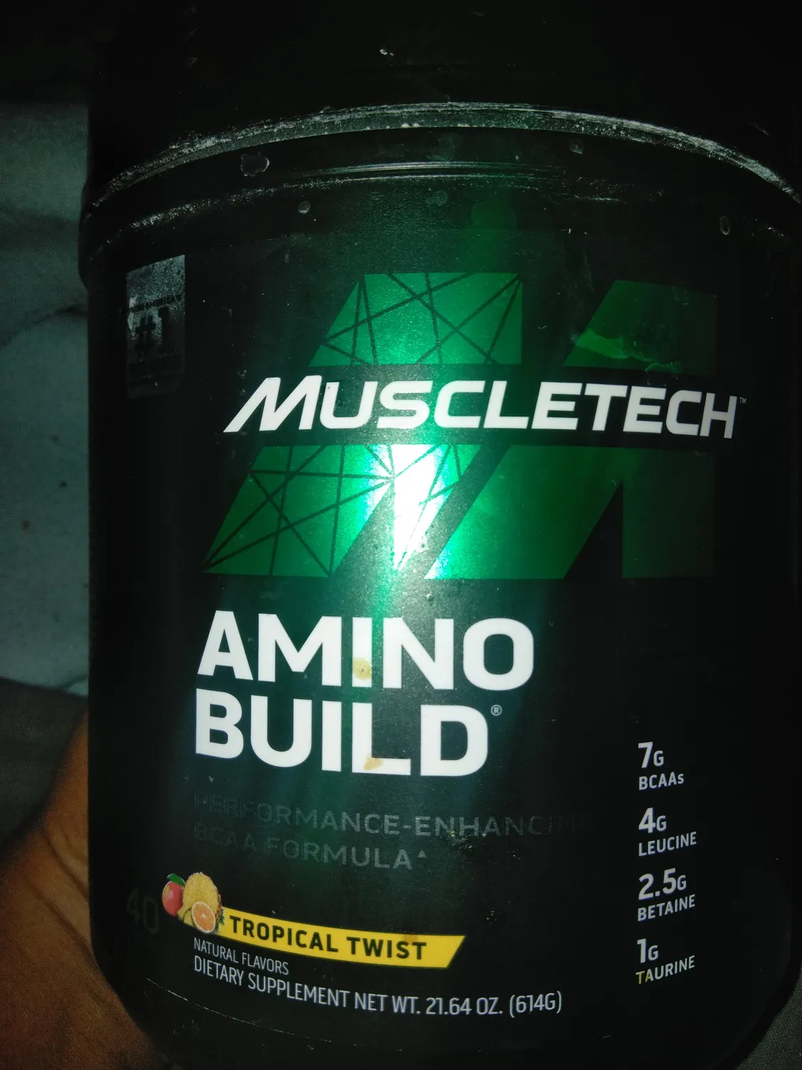 MuscleTech Amino Build BCAA Pulver 40 Portionen Tropical Twist