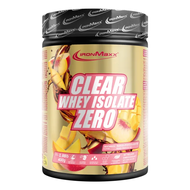 Iron Maxx Clear Whey Isolate ZERO Proteinpulver 400 g Mango Peach