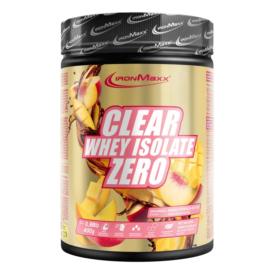 Iron Maxx Clear Whey Isolate ZERO Proteinpulver 400 g Mango Peach