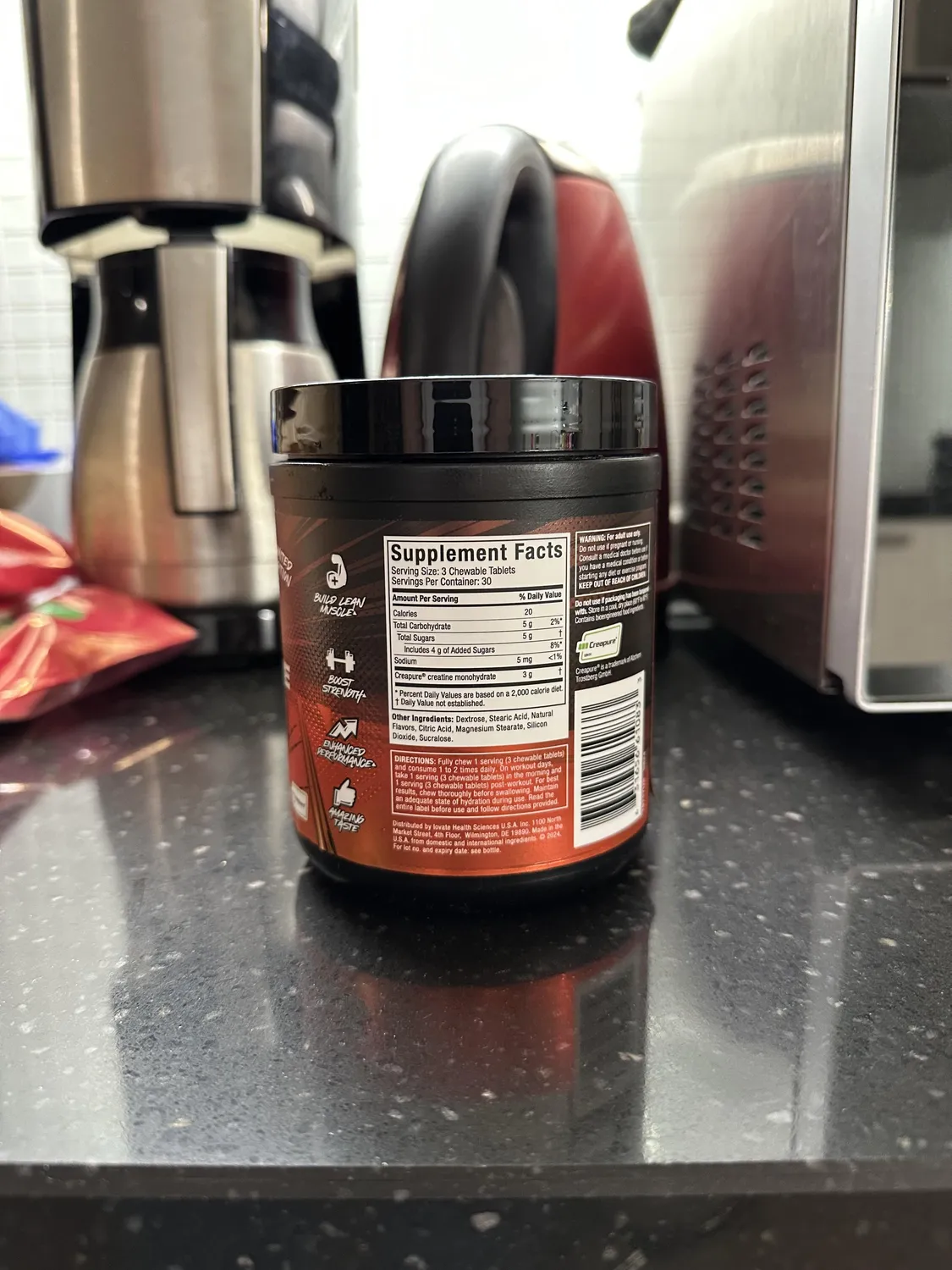 MuscleTech Creatine Chews Kreatin-Kautabletten ohne Geschmack