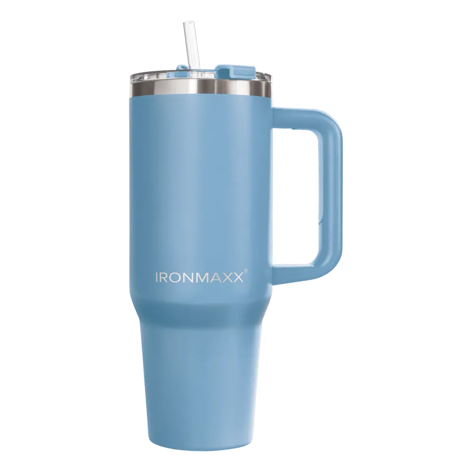 Iron Maxx Cup V3.0 1200 ml Trinkbecher Ice Blue isoliert