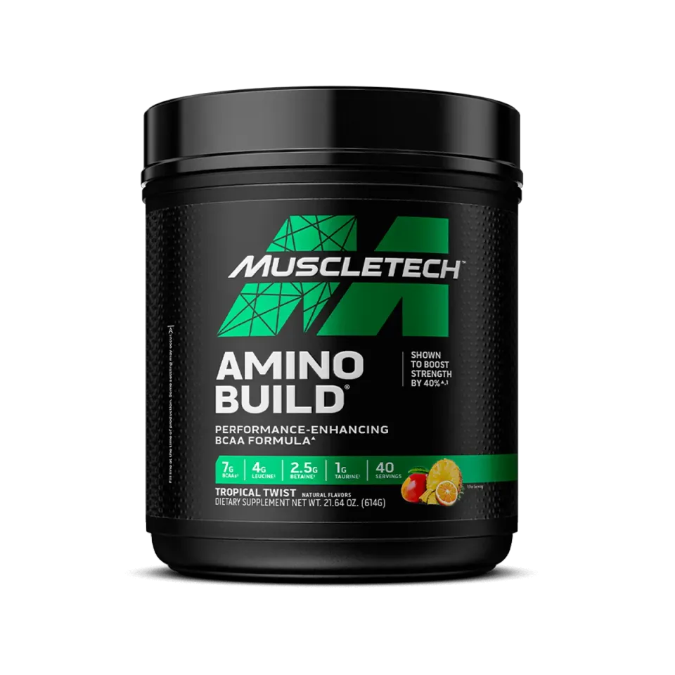MuscleTech Amino Build BCAA Pulver 40 Portionen Tropical Twist
