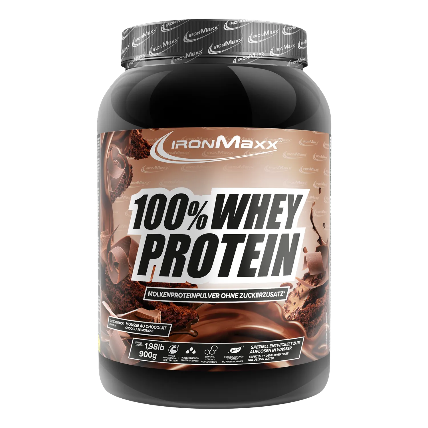 Iron Maxx 100% Whey Protein Pulver 900g Mousse au Chocolate