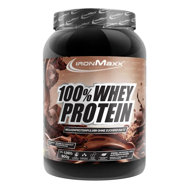 Iron Maxx 100% Whey Protein Pulver 900g Mousse au Chocolate