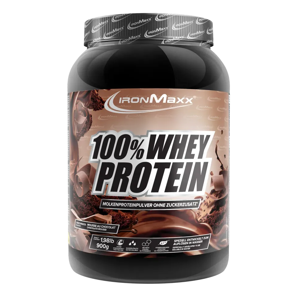 Iron Maxx 100% Whey Protein Pulver 900g Mousse au Chocolate