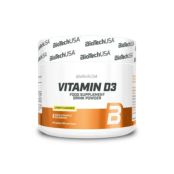 BioTechUSA Vitamin D3 Getränkepulver 150 g Zitrone 400 IE