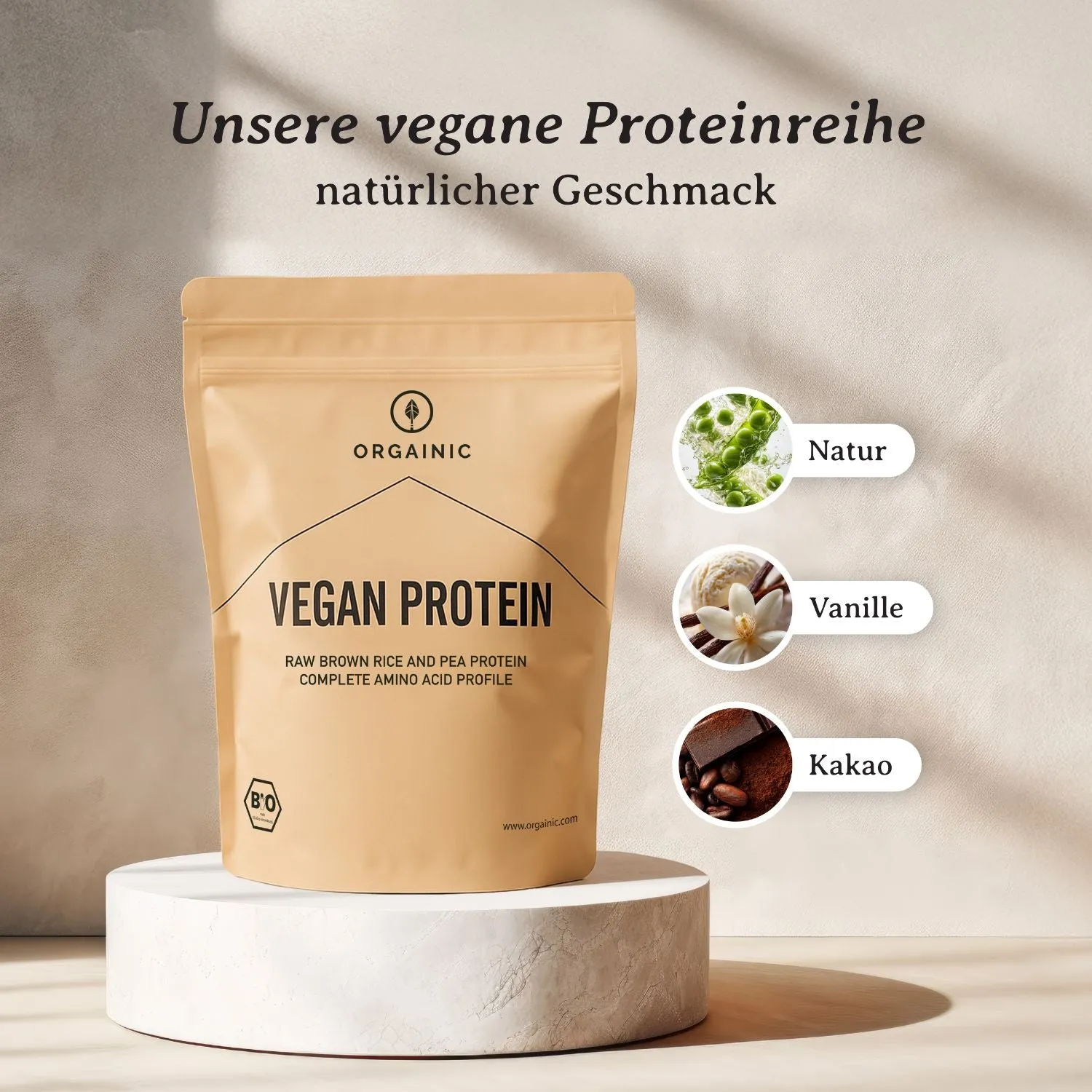 ORGAINIC Vegan Protein Creatin Bundle Kakao 700g