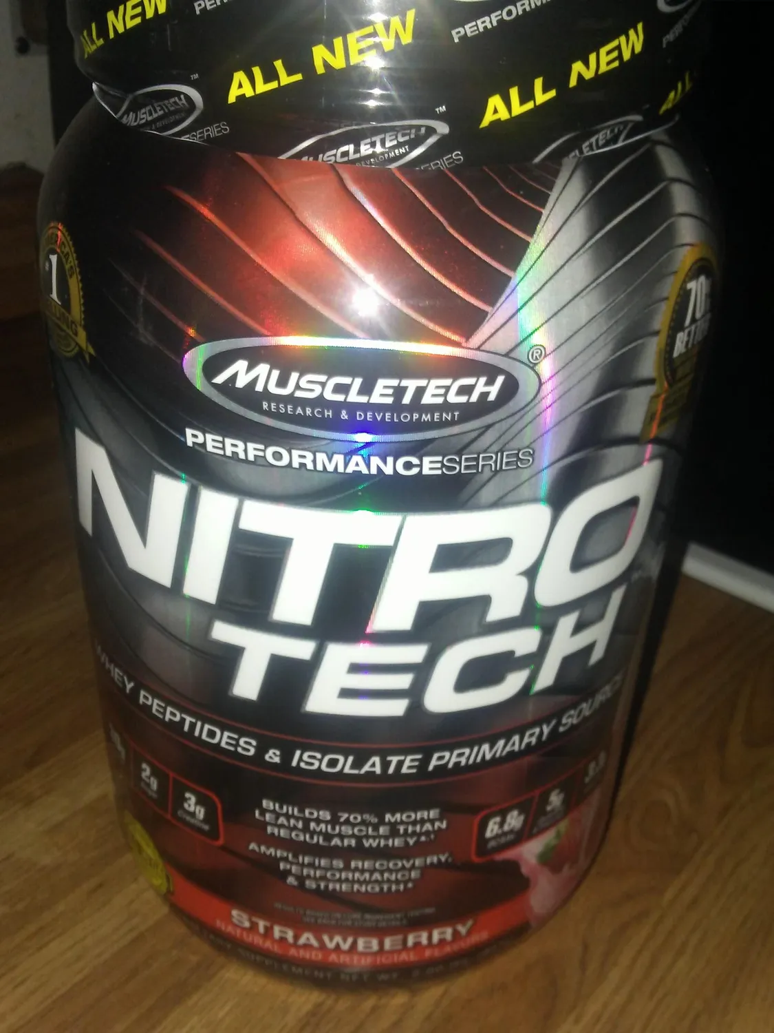 MuscleTech Nitro-Tech Whey Protein Pulver 2 lb Milk Chocolate mit Kreatin