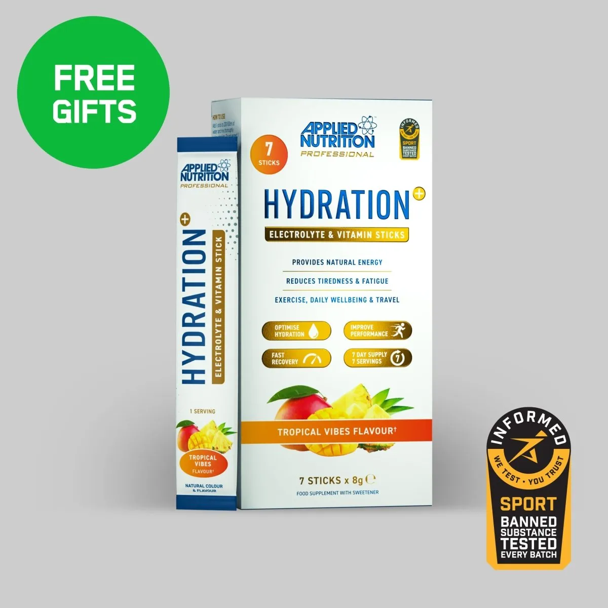 Applied Nutrition Hydration+ Elektrolytpulver 240 g 30 Portionen