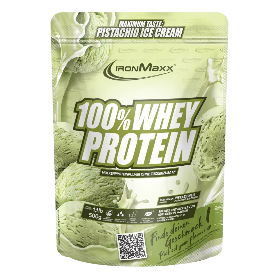 Iron Maxx 100% Whey Protein 500g Ice Cream Pistacchio