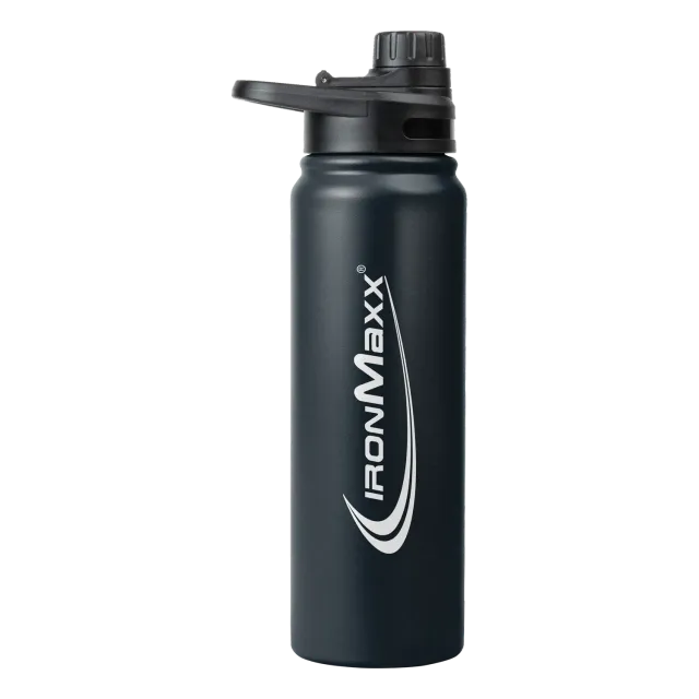 Iron Maxx Hot & Cold Bottle Trinkflasche 800ml Deep Black
