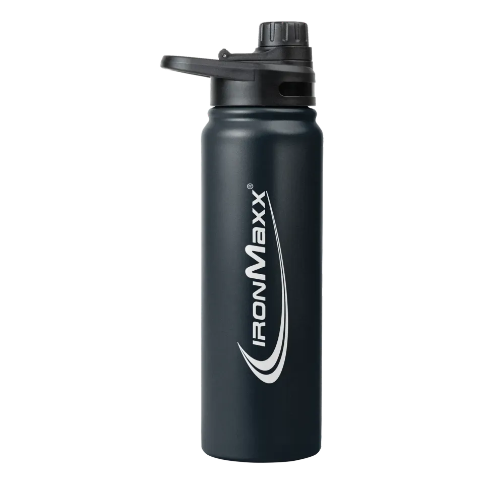 Iron Maxx Hot & Cold Bottle Trinkflasche 800ml Deep Black