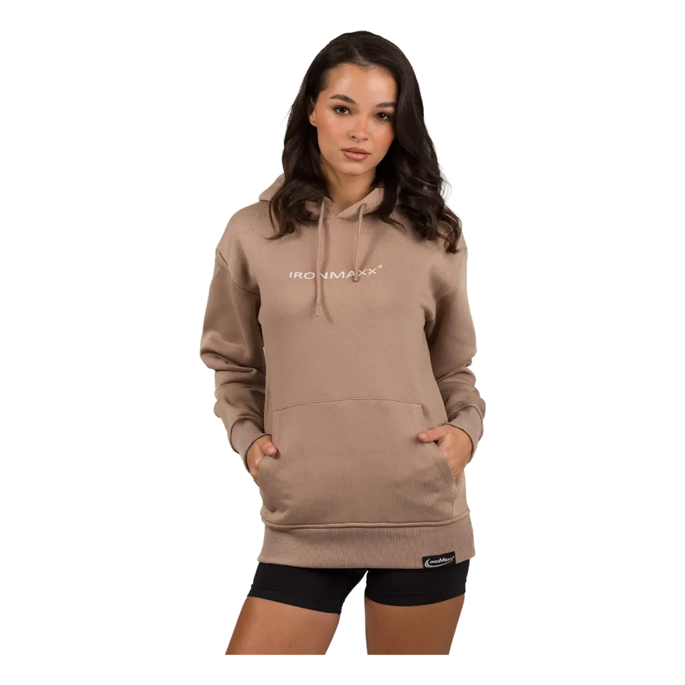 Iron Maxx Hoodie Beige Unisex S Oversized Baumwollmix