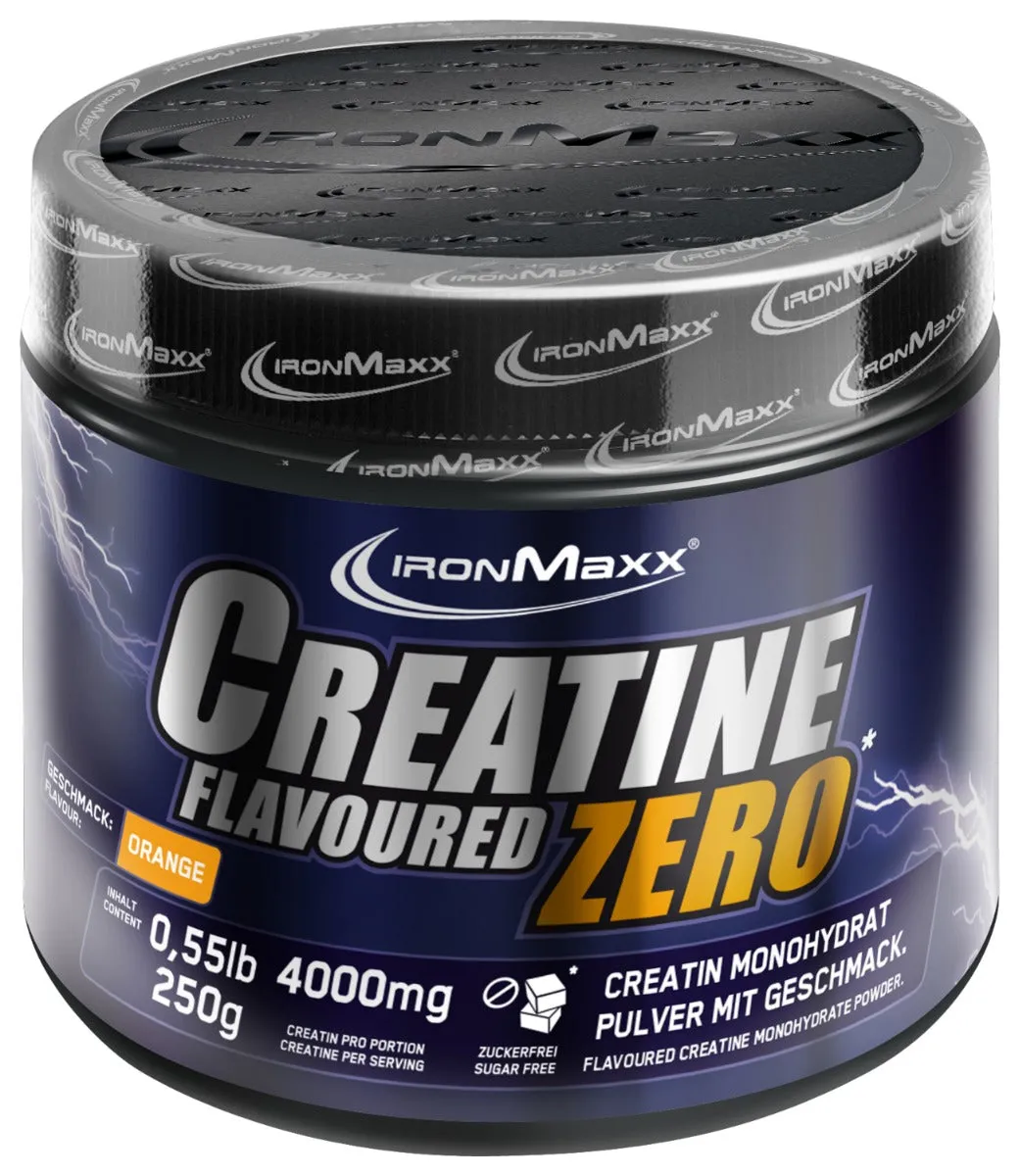 Iron Maxx Creatine Flavoured Zero 250g Orange Kreatin Monohydrat