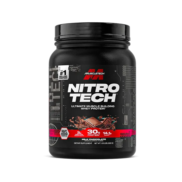 MuscleTech Nitro-Tech Whey Protein Pulver mit Kreatin