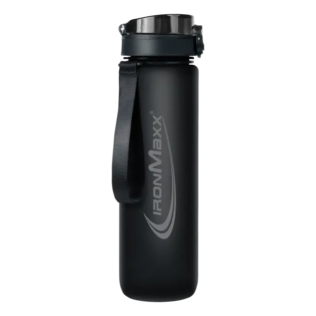 Iron Maxx Sport Water Bottle Trinkflasche 1000ml Deep Black BPA-frei