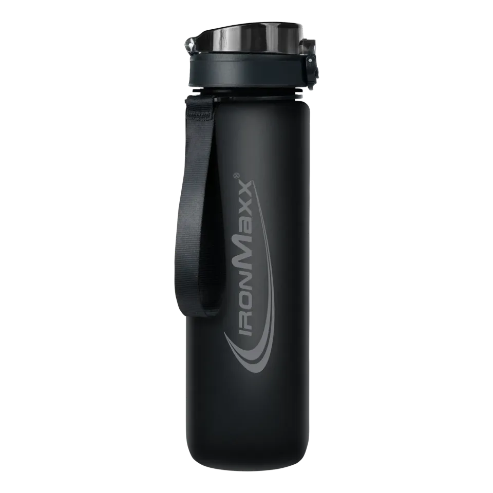 Iron Maxx Sport Water Bottle Trinkflasche 1000ml Deep Black BPA-frei