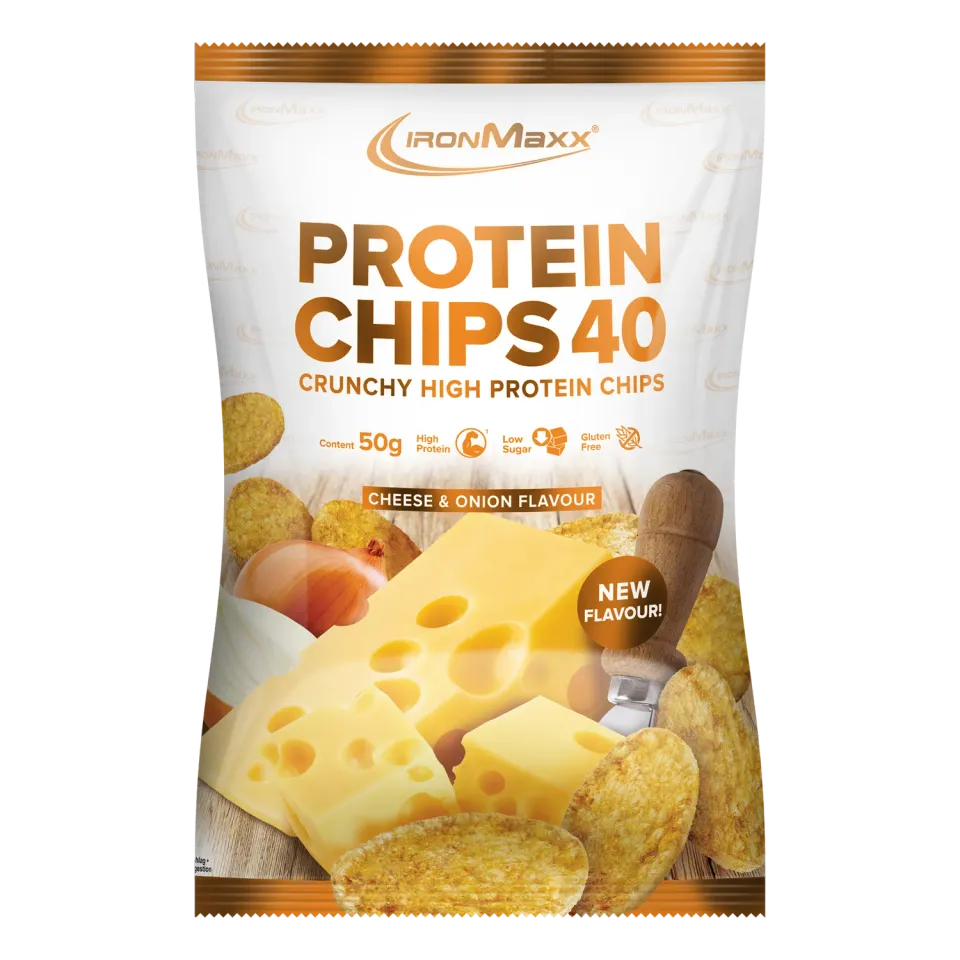 Iron Maxx Protein Chips 40 50 g Cheese & Onion Protein Chips