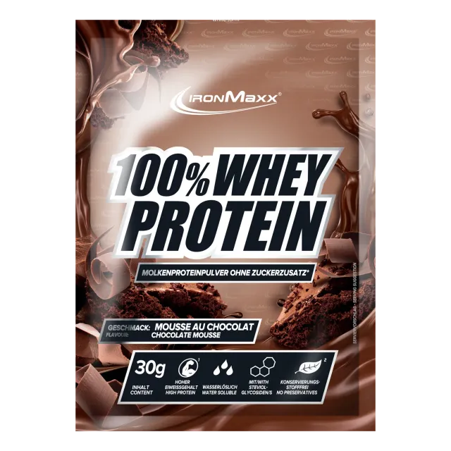 Iron Maxx 100% Whey Protein 30g Mousse au Chocolate 80% Protein