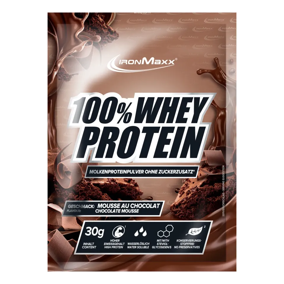 Iron Maxx 100% Whey Protein 30g Mousse au Chocolate 80% Protein