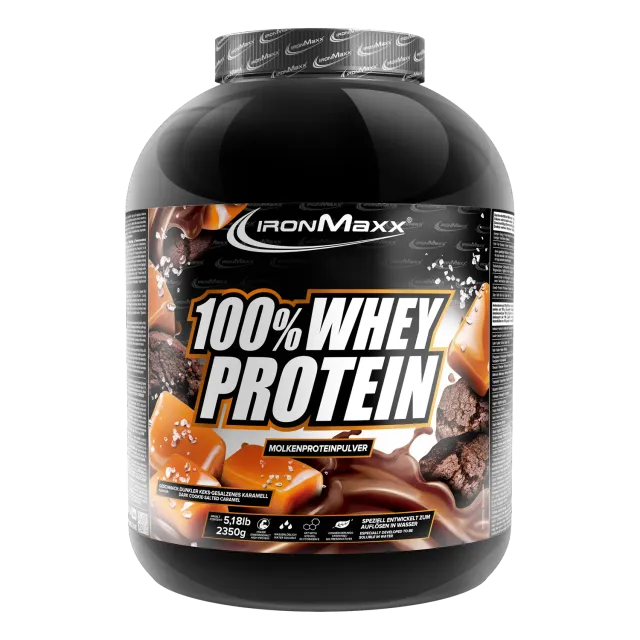 IronMaxx 100% Whey Protein 2350 g Dark Cookies Salted Caramel zuckerfrei