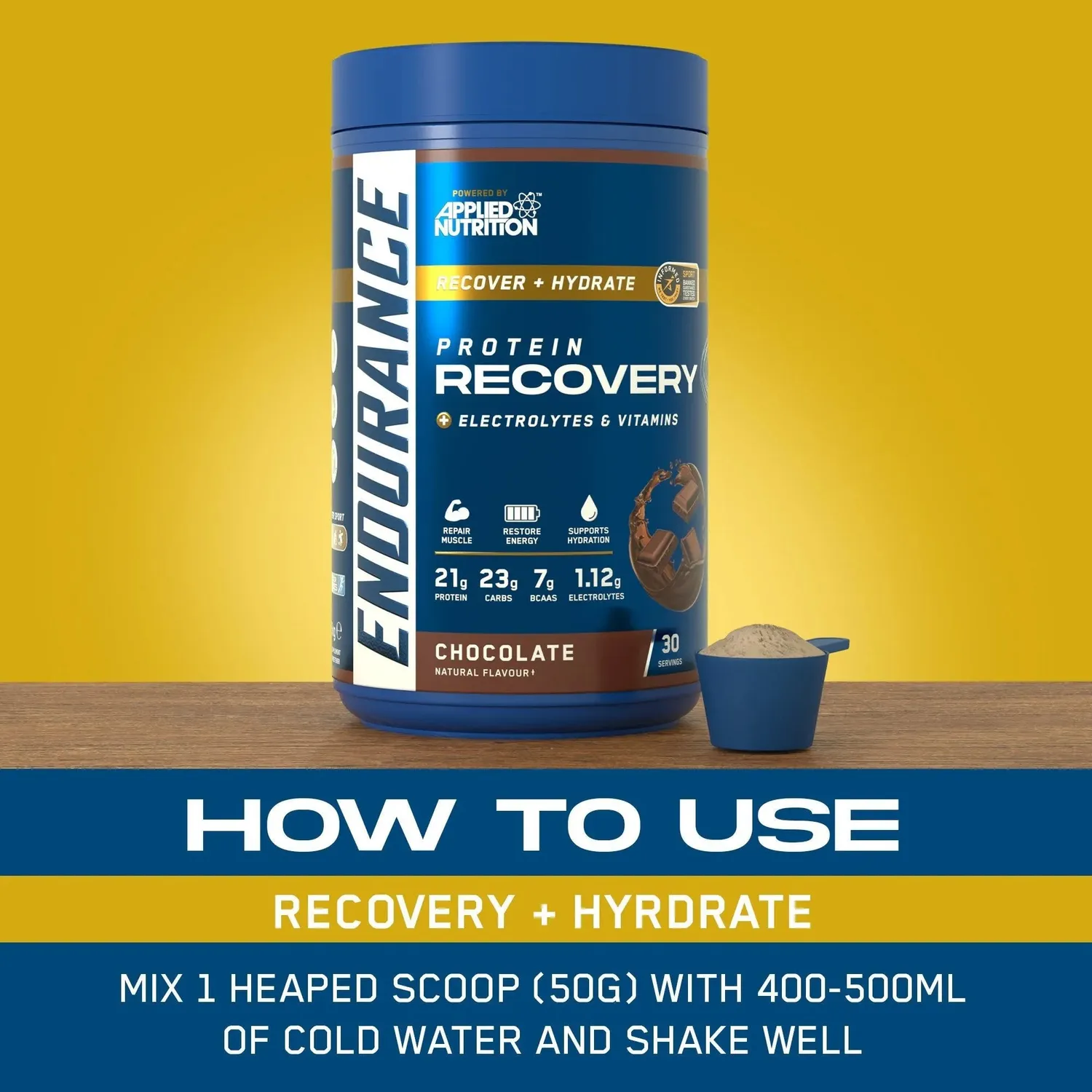 Applied Nutrition Endurance Recovery Pulver 1,5 kg vegan