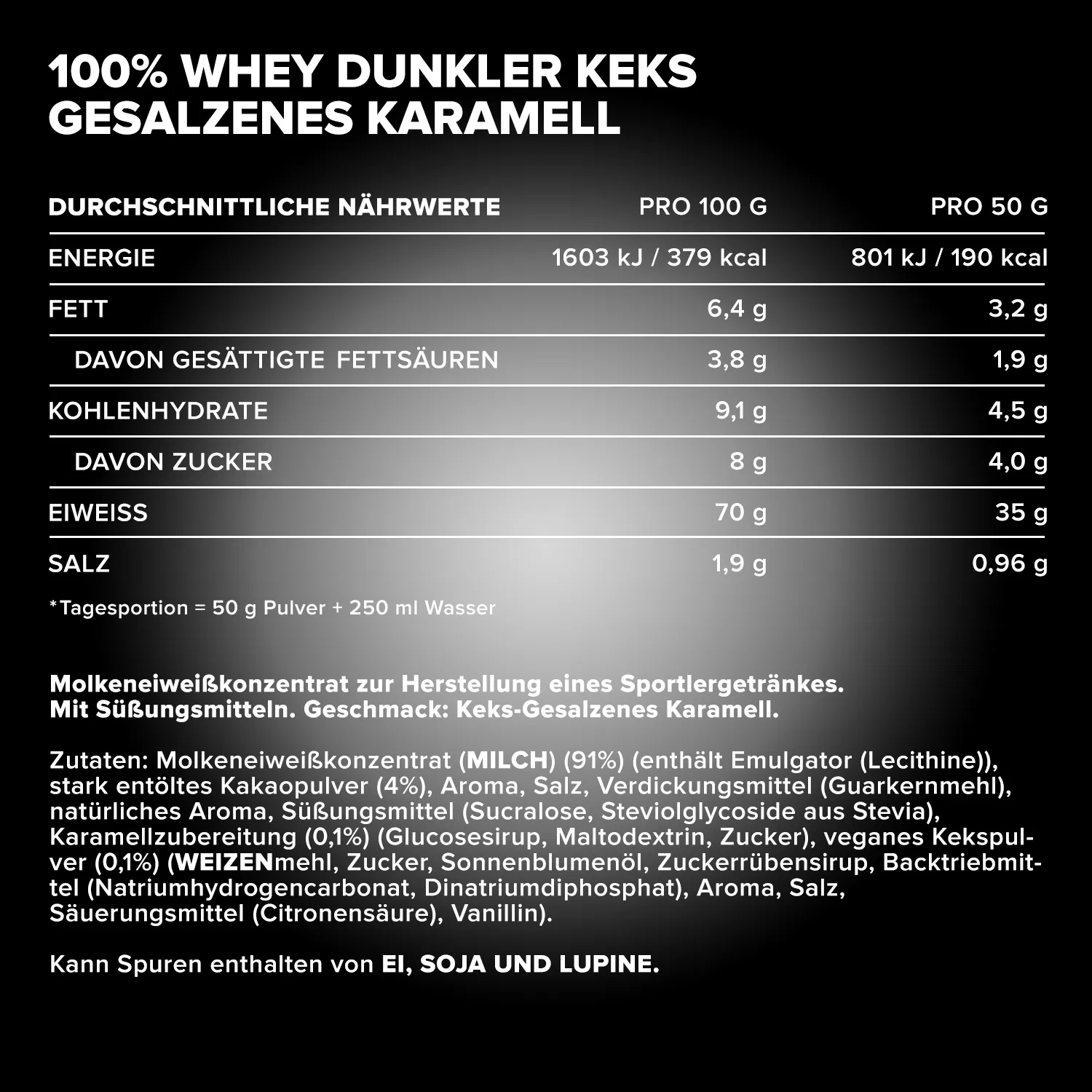 Iron Maxx 100% Whey Protein 500g Dark Cookie Salted Caramel