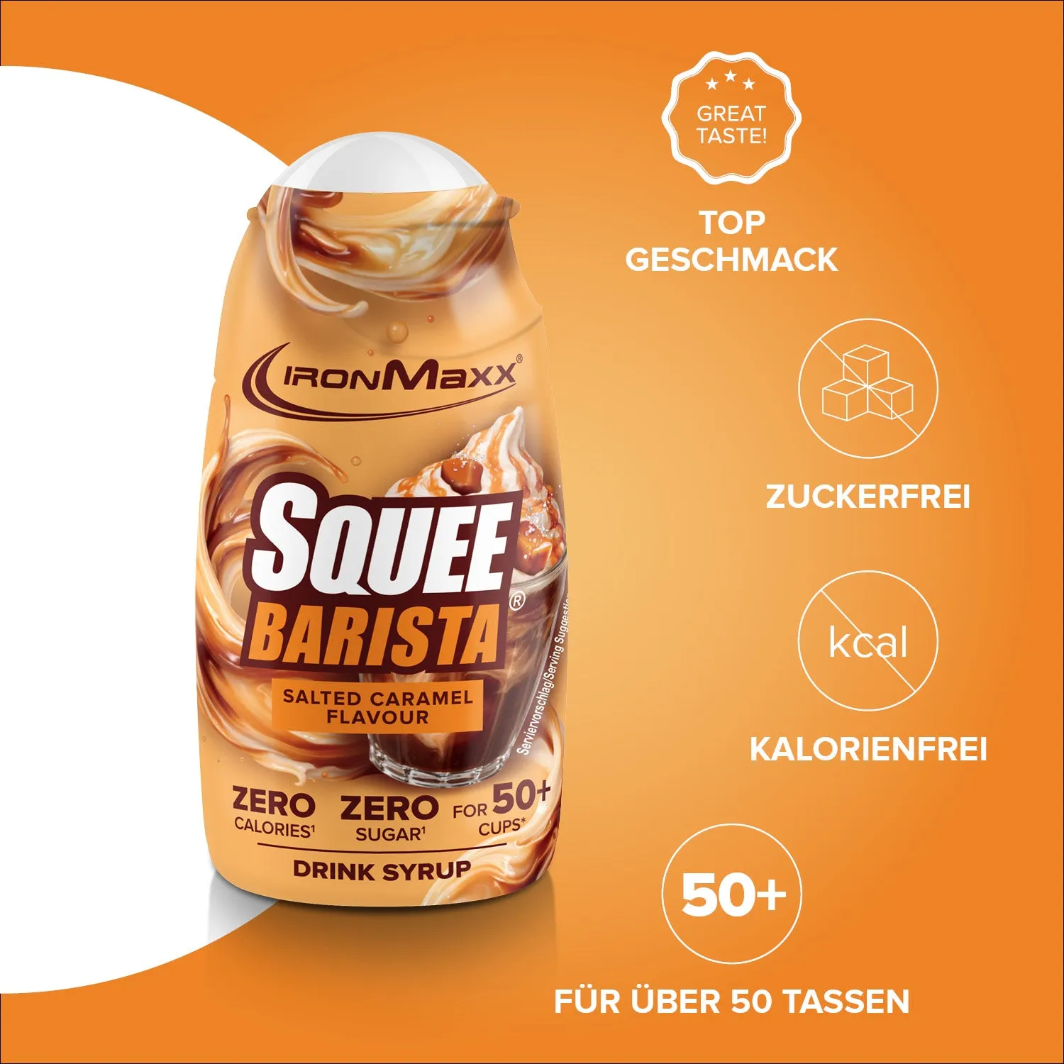 Iron Maxx SqueeBarista Sirup 65 ml Salted Caramel zuckerfrei