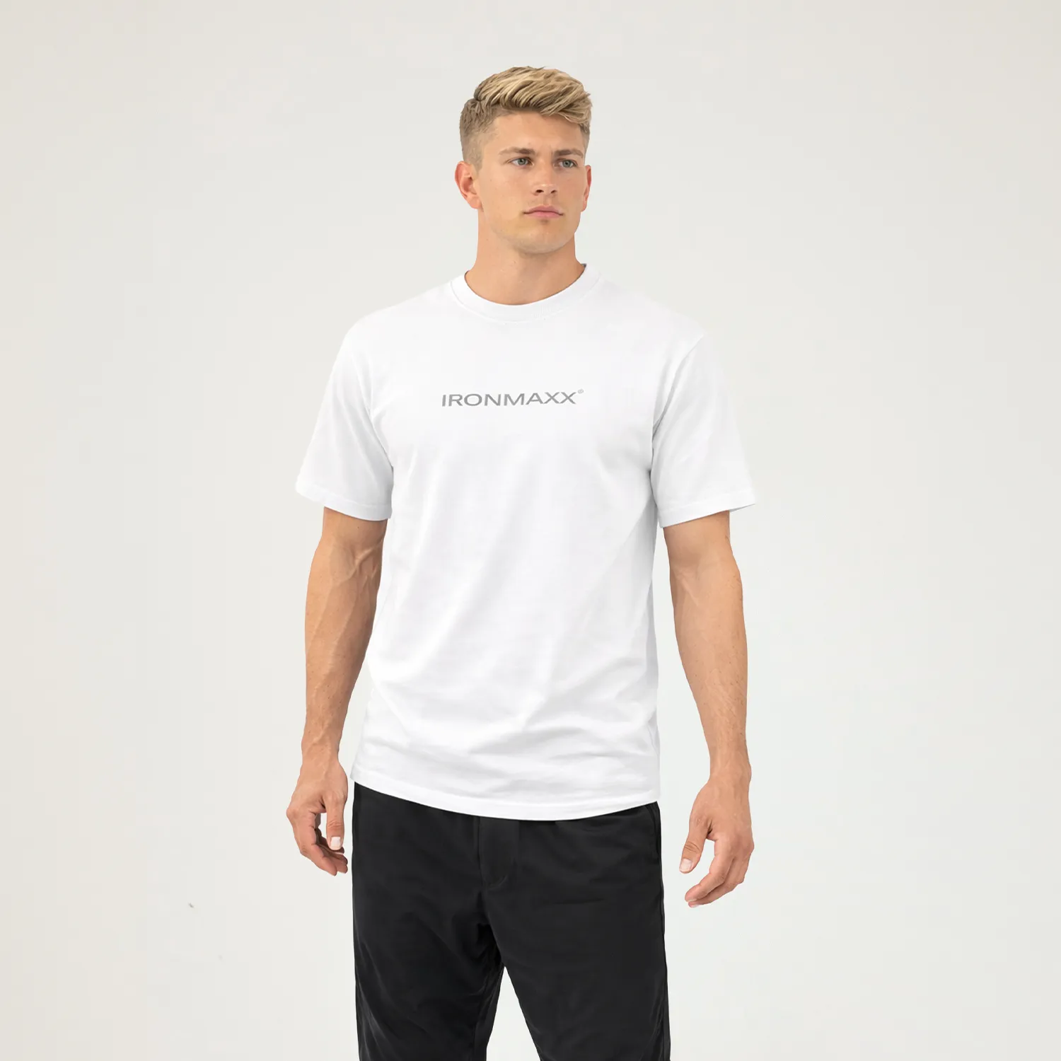 Iron Maxx T-Shirt Herren Weiß M Training