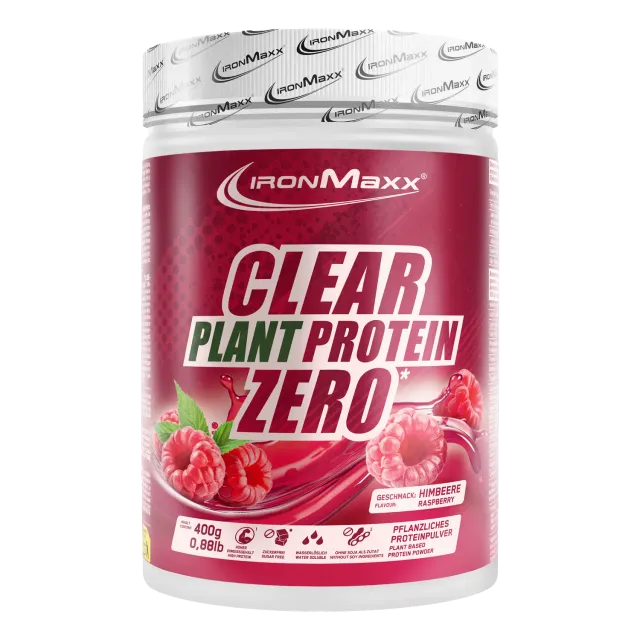 Iron Maxx Clear Plant Protein Zero Proteinpulver Himbeere 400g